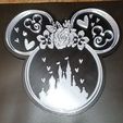 m74896549770_7.jpg Mickey Head castle Decor Straw Topper / Cake topper/ birthday decor