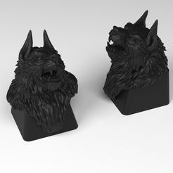 Werewolf.jpg Free STL file Werewolf Keycap・3D print model to download