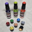 Rainbow-V-New-Ork-Head.jpg ORK HEAD - VALLEJO NEW XPRESS COLOUR COLOR TRANSLUCENT BOTTLE SWATCH CAP - 18ML