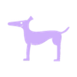 dog.stl Greyhound - whippet LOVE