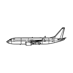 Boeing-737.png STL file Boeing - 737・Template to download and 3D print