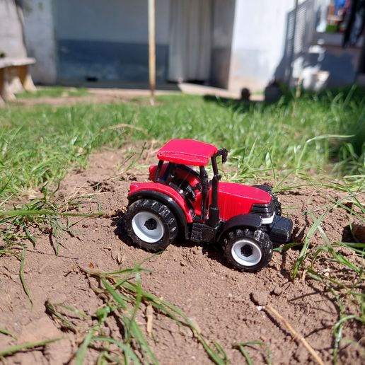 🚜 Toy tractor CASE model to assemble・Free STL File for 3D printing・Cults