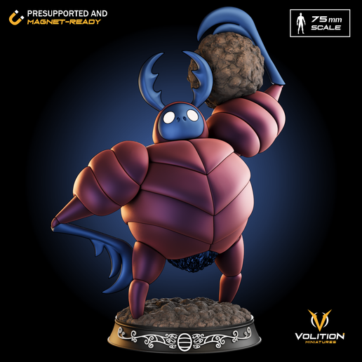 Dung Defender | Miniature | Hollow Knight | Fan Art