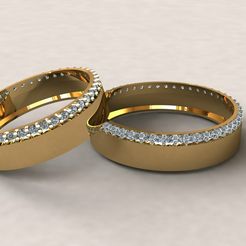 2.jpg Файл STL Обручальное кольцо 009・Дизайн 3D-печати для загрузки3D