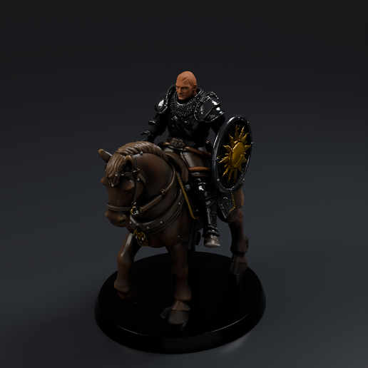 Medieval Knight Mini 3D printable STL miniature