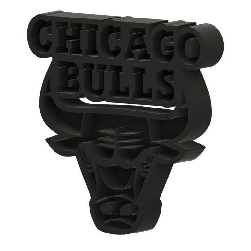 Chicago-Bulls-Logo-Frame-v1.png STL file Chicago Bulls NBA Logo Stand 2 version・Model to download and 3D print, Upcrid
