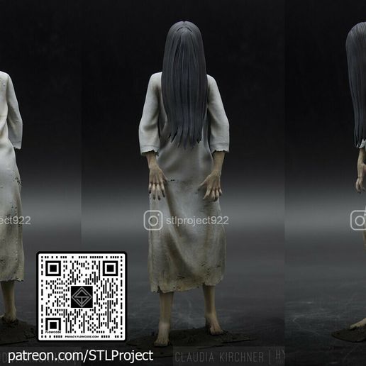 🗿 Sadako・ 3D File for ・Cults