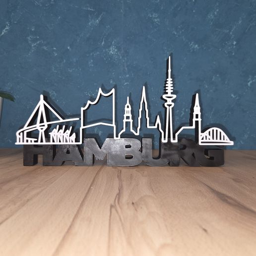 Skyline Hamburg - Hamburg skyline - 3D model önizlemesi