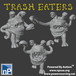Trash_01_Medium_paid.png Archivo 3D Comedores de basura - Otyughs・Diseño de impresora 3D para descargar