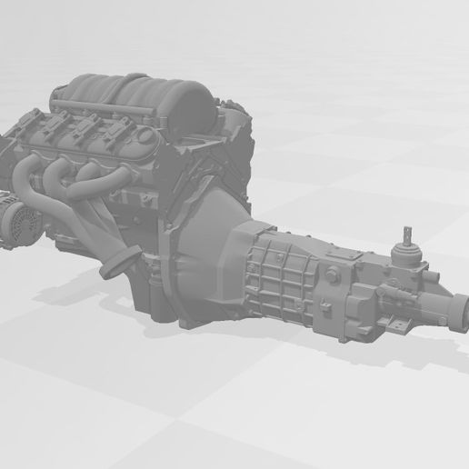 Archivo STL Motor V8 escala 1/10・Diseño imprimible en 3D para descargar ...