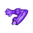 Arm-left.obj Lucario Thicc Muscle Mommy - 4 Furry variation 3D Print Model