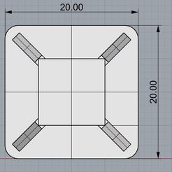 Grampa-Autoadhesiva-2.jpg Fichier STL Support autocollant 20 x 20 mm・Idée pour impression 3D à télécharger, chelo2000