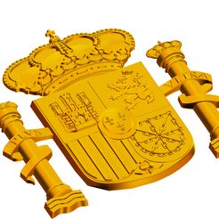 escudo españa gold.jpg CONSTITUTIONAL COAT OF ARMS OF SPAIN