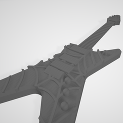3333.png STL file SPIDER PUNK - SPIDERMAN GUITAR・Design to download and 3D print
