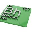 bohrium.jpg Periodic Table of Elements  d-block  chemistry   -  stl file