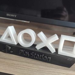 PS4_lampe_2.jpg STL file Playstation mini lamp・3D print object to download