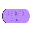 Audi_Keychain.stl key chain audi
