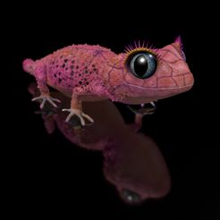 Nephriri0003.jpg Archivo 3D Nephriri Pink Gecko-Lady-Fantasy-con-Textura-Tamaño-Completo + Zbrush Original-High-Polygon- STL 3D-Print-File・Diseño para descargar y imprimir en 3D