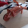 Wooden wheelbarrow