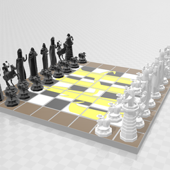 Spite.png Chessboard for Harry Potter Wizard's Chess w/ Pieces
