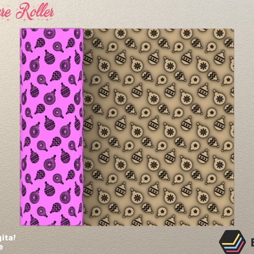 ROLLER POLYMER CLAY Holidays/Christmas/EULITEC.COM/CC/COPYRIGHTED LICENSE 3D model