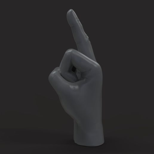 untitled.36.jpg middle finger 3D printable model