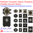 Black-Templars-Chubby-Unicorn-Doors.png Malteser Crusaders Space Chappies Chubby Unicorn Door Set