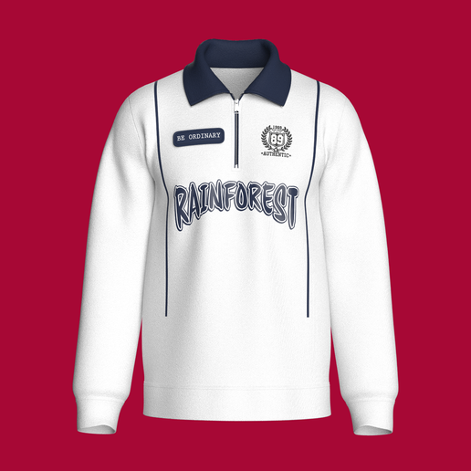 Men Printed Quarter-Zip Polo Shirt  | Marvelous / Clo3d / obj / fbx