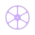 Worm_Gear_-_M1.5_with_60_teeth_x_20mm_with_M2_10_teeth_gear_Flat_Spokes.STL Fichier STL gratuit Réducteur à vis sans fin・Objet pour imprimante 3D à télécharger