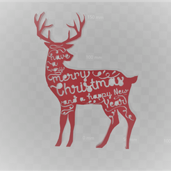 cerf.png merry christmas deer