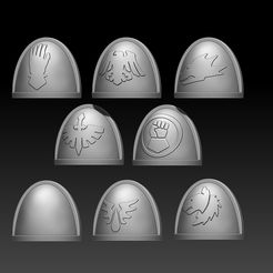 render_1.jpg Fichier STL gratuit épaulière du combattant・Modèle pour imprimante 3D à télécharger