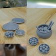 KitchenProps1.jpg 53 ITEMS KITCHEN PROPS FOR ENVIRONMENT DIORAMA TABLETOP 1/35 1/24