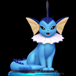 1.png Archivo 3D Vaporeon - Pokémon・Plan para descargar y imprimir en 3D