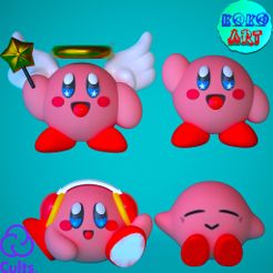 tbrender_003-Recovered-Recovered-Recovered-Recovered-Recovered-Recovered-Recovered-Recovered-Recover.jpg Archivo STL Kirby 4 in one pack no support・Modelo para descargar y imprimir en 3D