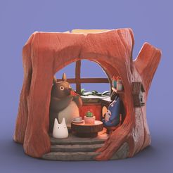 tree1.jpg Archivo STL My Neighbor Totoro Treehouse Diorama・Diseño de impresora 3D para descargar