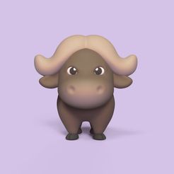 Cod109-Baby-Buffalo-1.jpeg 3D file Baby Buffalo・3D printer design to download