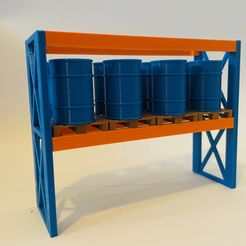 pallet5.jpg STL file Euro pallet with barrel 1:32・3D printable model to download