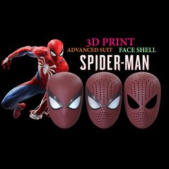 XXXC.jpg SPIDER MAN FACESHELL FOR 3D PRINTING-STL FBX ZTL