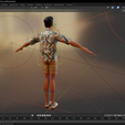 Capture2.png Cartoon Man Dancing stylized human Low-poly 3D model