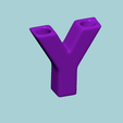 y9.png Vase Y - Alphabet Vases Collection Letters - STL Printable