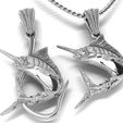 4.jpg pendant  marlin fish two options with diamond and hook
