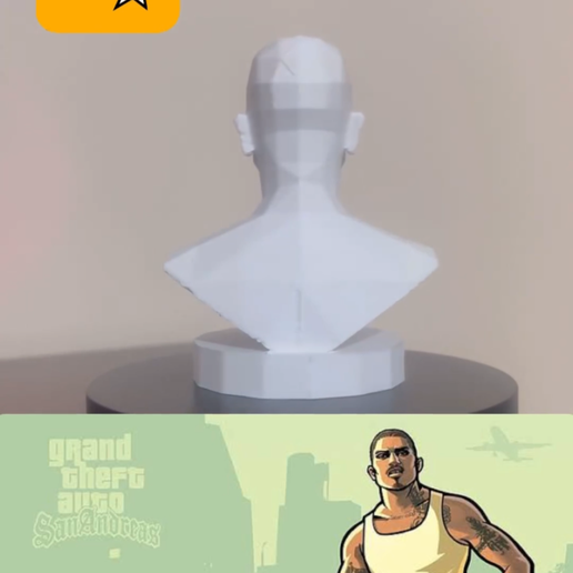 IMG_4962.png Carl Johnson - Cj Bust  Gta San Andreas