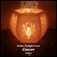 Zodiac_CANCER_mix_original_2.jpg Cancer (Crab / Lobster) Zodiac Tealight Cover