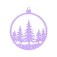 Tree Ornament.stl Forest Christmass Ornament