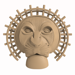 Mufasa 3.png STL-Datei Mufasa - König der Löwen Musical - Maske・3D-druckbare Vorlage zum herunterladen