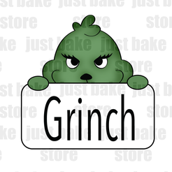JB0218-Grinch-Plaque-1.png JB0218 - Grinch Plaque STL Cookie Cutter
