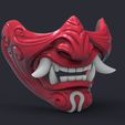 Render_Etsy.59.jpg Samurai demon mask 3D printed model