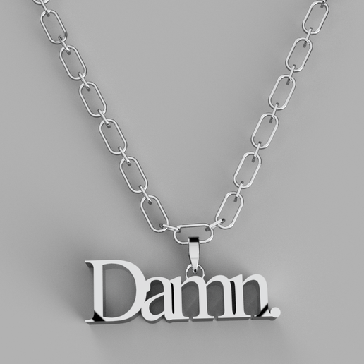 Damn. Kendrick Lamar Chain 💎・ STL File for 3D printing and CNC ...