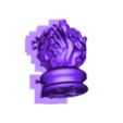 FlamingSphere_Supported.stl Sphère enflammée