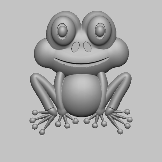 frog, frog 3D model